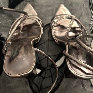 SHEIN Rose Gold Strappy Heels